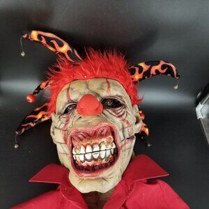 Halloween Clown Joker Monster Haunted House Yard Prop Pole Display Scary Party